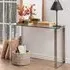 Keene Console Table - Clear Glass, Chrome
