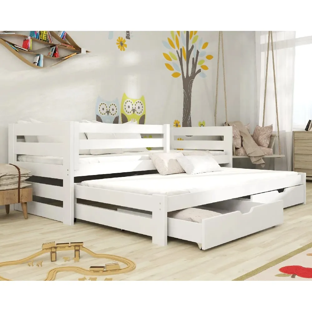 Keene Day Bed without Mattress and Trundle - White