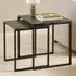 Keene Square Nesting Coffee Tables - Black, Ceramic