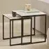 Keene Square Nesting Coffee Tables - White, Ceramic