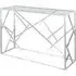 Keizer Console Table - Clear, Chrome