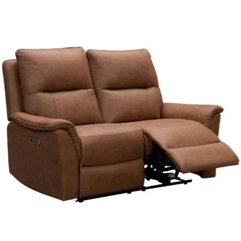 Keller 2-Seater Electric Recliner Sofa - Tan, Fabric