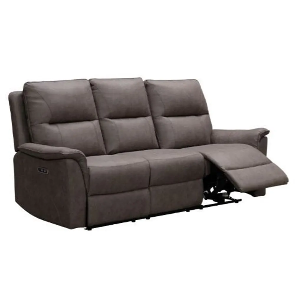 Keller 3-Seater Electric Recliner Sofa - Truffle, Fabric