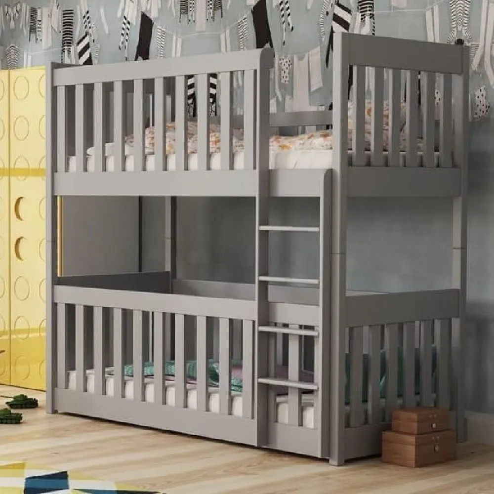 Keller Bunk Bed - Grey, Wood