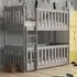 Keller Bunk Bed with Bonnell Mattress - Grey, Wood