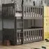 Keller Bunk Bed with Foam Mattress - Graphite, Wood