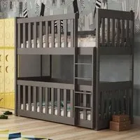 Keller Bunk Bed without Mattress - Graphite, Wood