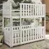Keller Bunk Bed without Mattress - White, Wood