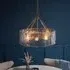 Kelowna 6 Light Handmade Glass Pendant Light - Brushed Aged Brass