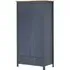 Kendal 2-Door Wardrobe - Grey, Pine Wood