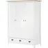 Kendal 3-Door Wardrobe - White, Pine Wood