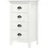 Kendal 4-Drawer Chest of Drawers - White, Pine Wood