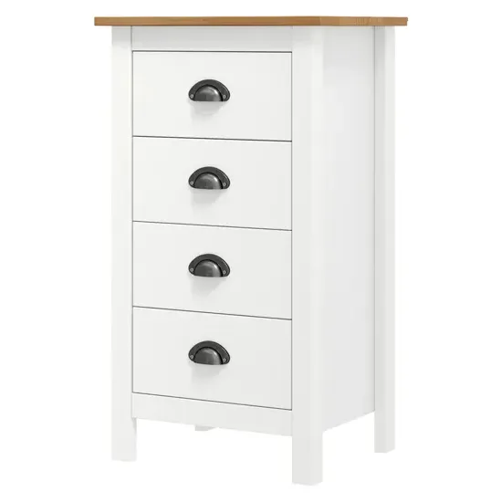 Kendal 4-Drawer Chest of Drawers - White, Solid Pine Wood product