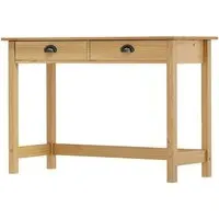 Kendal Console Table with 2 Drawers - Brown, Pine Wood