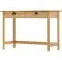 Kendal Console Table with 2 Drawers - Brown, Pine Wood