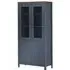 Kendal Display Cabinet with 2 Doors - Grey, Pine Wood