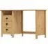 Kendal Laptop Desk with 3 Drawers - Brown, Pine Wood