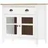 Kendal Sideboard with 2 Doors - White, Pine Wood