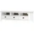 Kendal TV Stand with 3 Drawers - White, Pine Wood