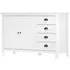 Kendal Wooden Sideboard with 4 Drawers - White, Pine