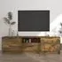 Kenna TV Stand with 2 Doors 1 Drawer - Smoked Oak, Engineered Wood