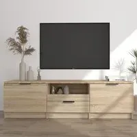 Kenna TV Stand with 2 Doors 1 Drawer - Sonoma Oak, Engineered Wood