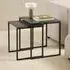 Kennesaw Ceramic Nest of 2 Tables - Black