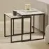 Kennesaw Ceramic Nest of 2 Tables - White