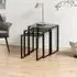 Kennesaw Nest Of 3 Tables - Black, Glass
