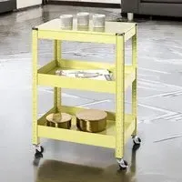 Kenosha Drinks Trolley - Green, Metal