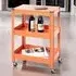 Kenosha Drinks Trolley - Orange, Metal