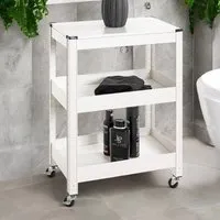 Kenosha Drinks Trolley - White, Metal