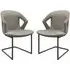 Kenosha High-Back Dining Chairs - Taupe, Faux Leather