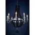 Kensick 8 Bulb Curved Chandelier Ceiling Light - Black