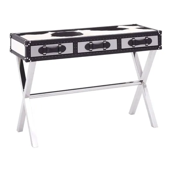 Kensick Console Table with Cross Legs - Black