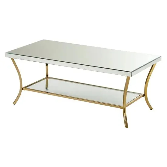Kensick Rectangular Coffee Table with Storage - Silver image