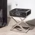 Kensick Side Table with Cross Base - Black