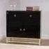 Kensick Sideboard with 2 Doors and 1 Drawer - Black