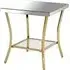 Kensick Square Side Table - Silver, Mirrored Glass