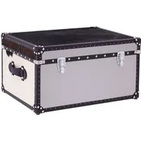 Kensick Storage Trunk - Black, Cowhide alternate view