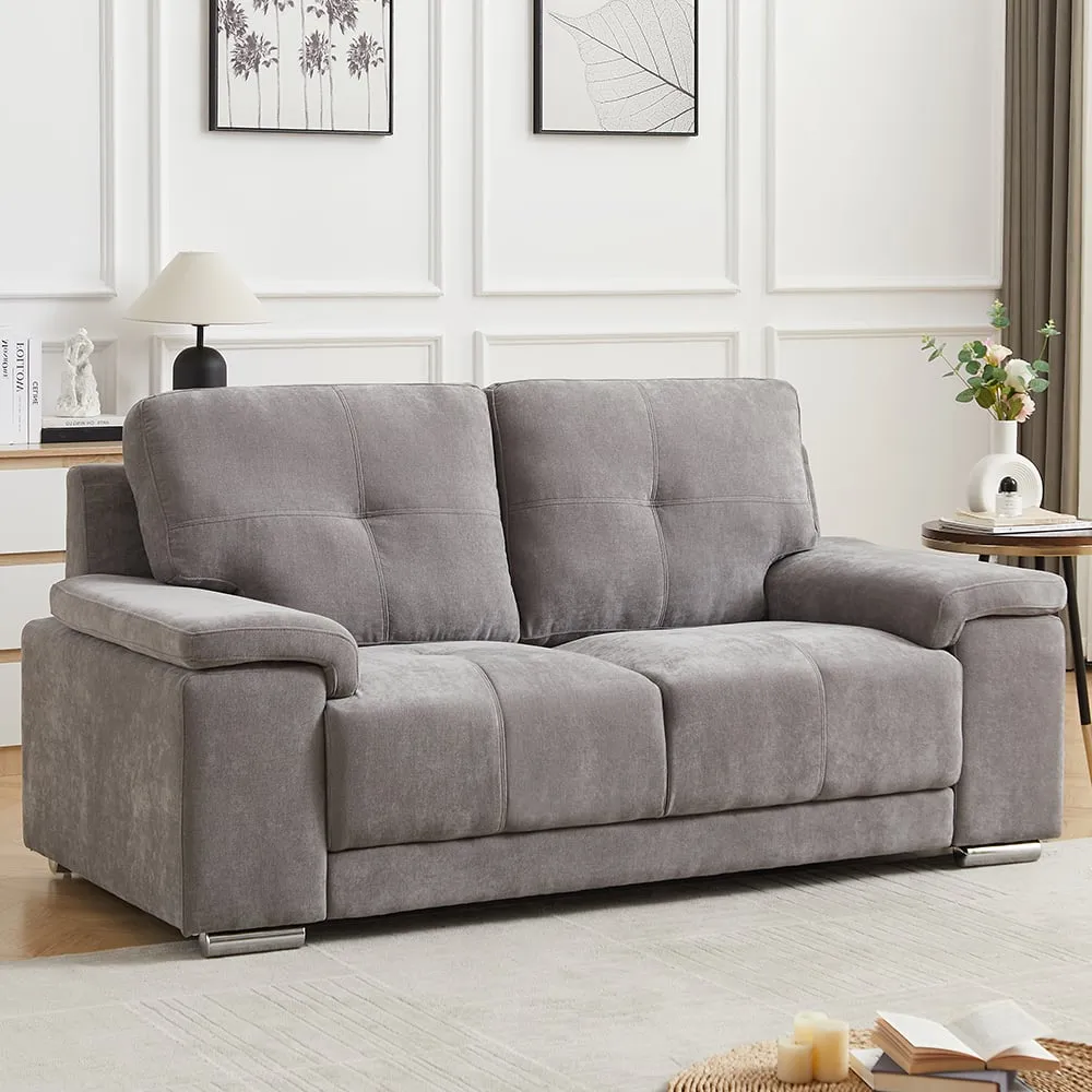 Kensington 2-Seater Sofa - Grey, Fabric image