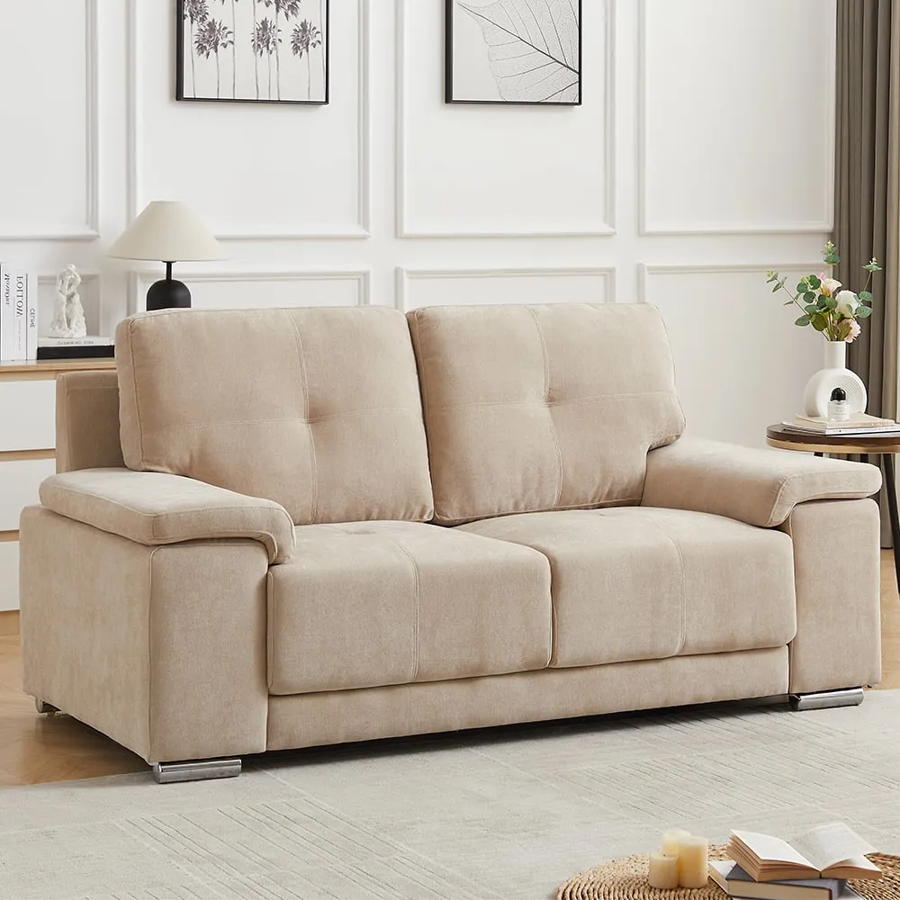 Kensington 2-Seater Sofa - Stone, Fabric