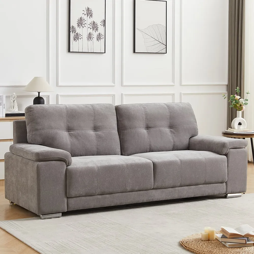Kensington 3-Seater Sofa - Grey, Fabric