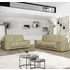 Kensington 3+2 Seater Sofa Set - Ivory, Faux Leather