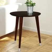 Kenton Round Side Table - Espresso
