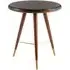 Kentona Round End Table - Dark Grey, Walnut