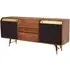 Kentona Wooden Sideboard with 2 Doors - Black, Walnut