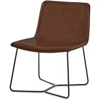 Kerrville Accent Chair - Brown, PU Leather