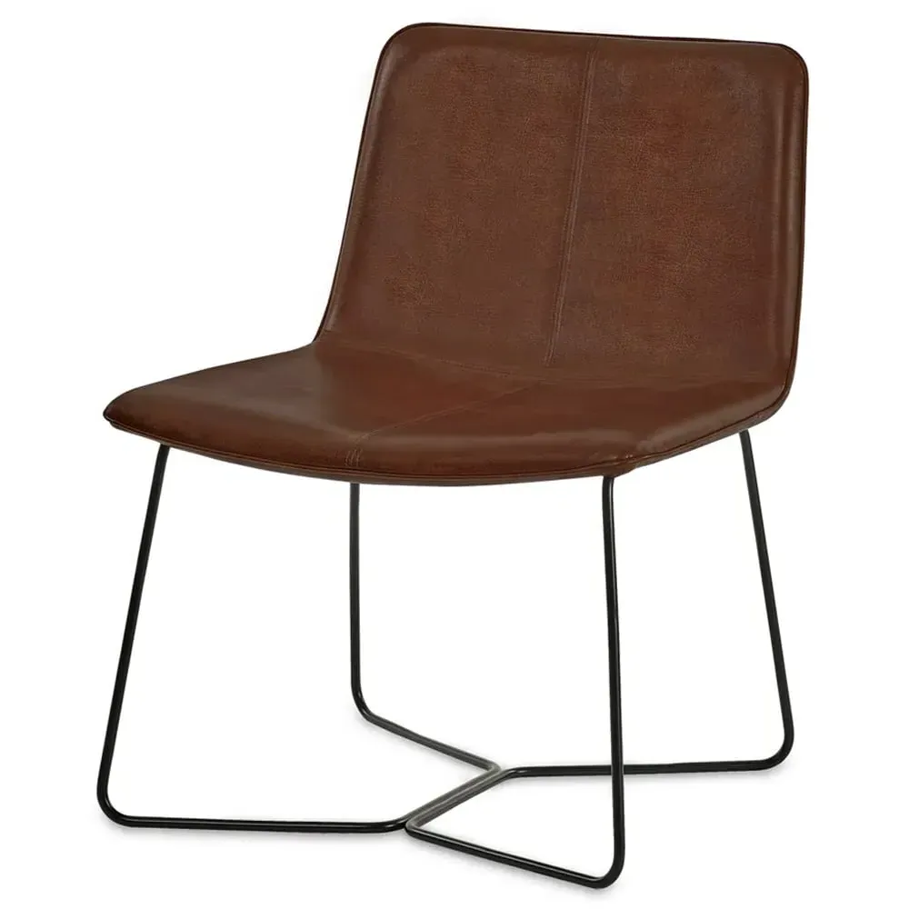 Kerrville Accent Chair - Brown, PU Leather image