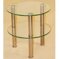 Kerrville Side Table - Clear, Glass